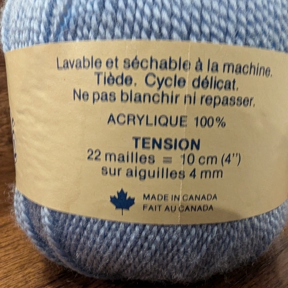 Vintage Perle Acrylic yarn 3x 50g 2 blue 1 pink - Picture 5 of 7